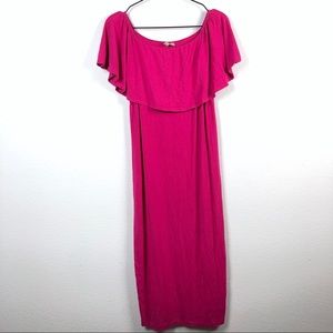 ASOS Pink Midi Dress